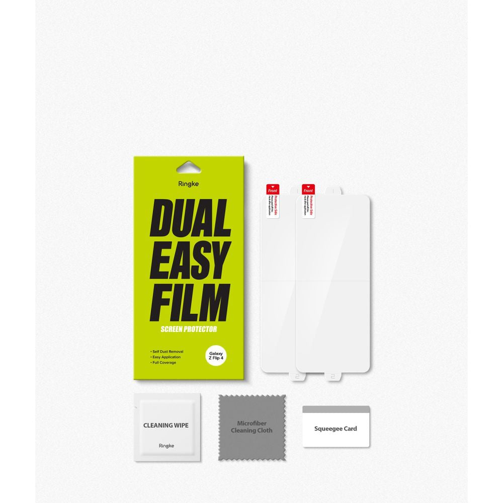 Beskyttelsesfilm til indvendig skærm Ringke Dual Easy for Samsung Galaxy Z Flip4 F721, Plastik, Sæt med 2 stykker
