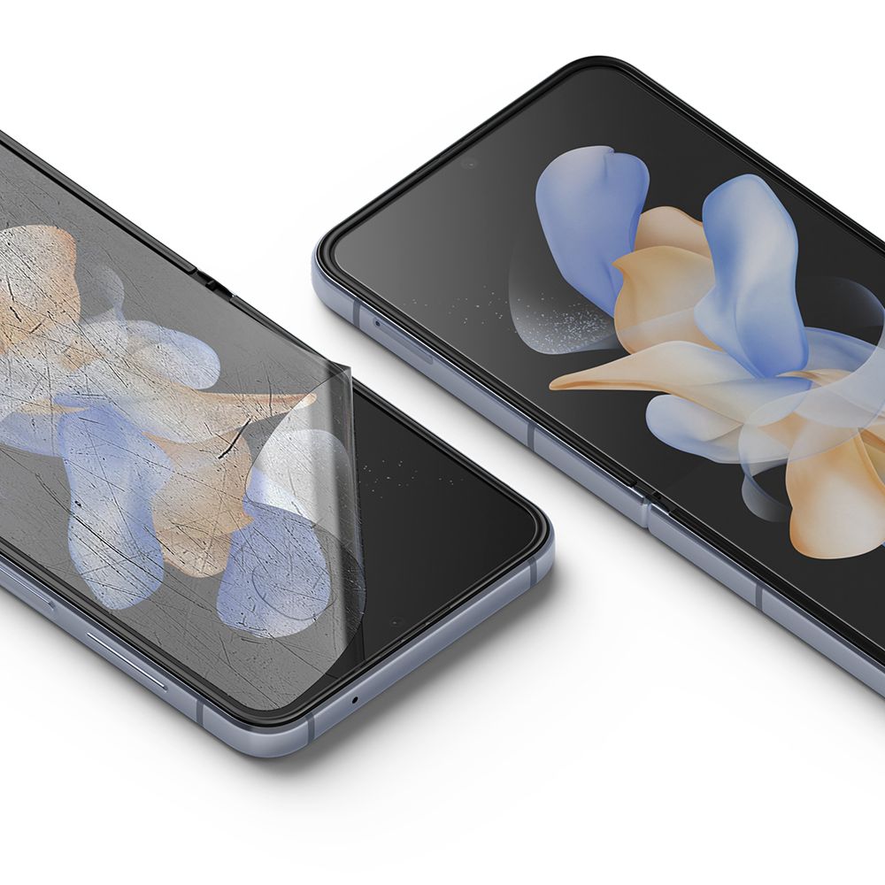 Beskyttelsesfilm til indvendig skærm Ringke Dual Easy for Samsung Galaxy Z Flip4 F721, Plastik, Sæt med 2 stykker