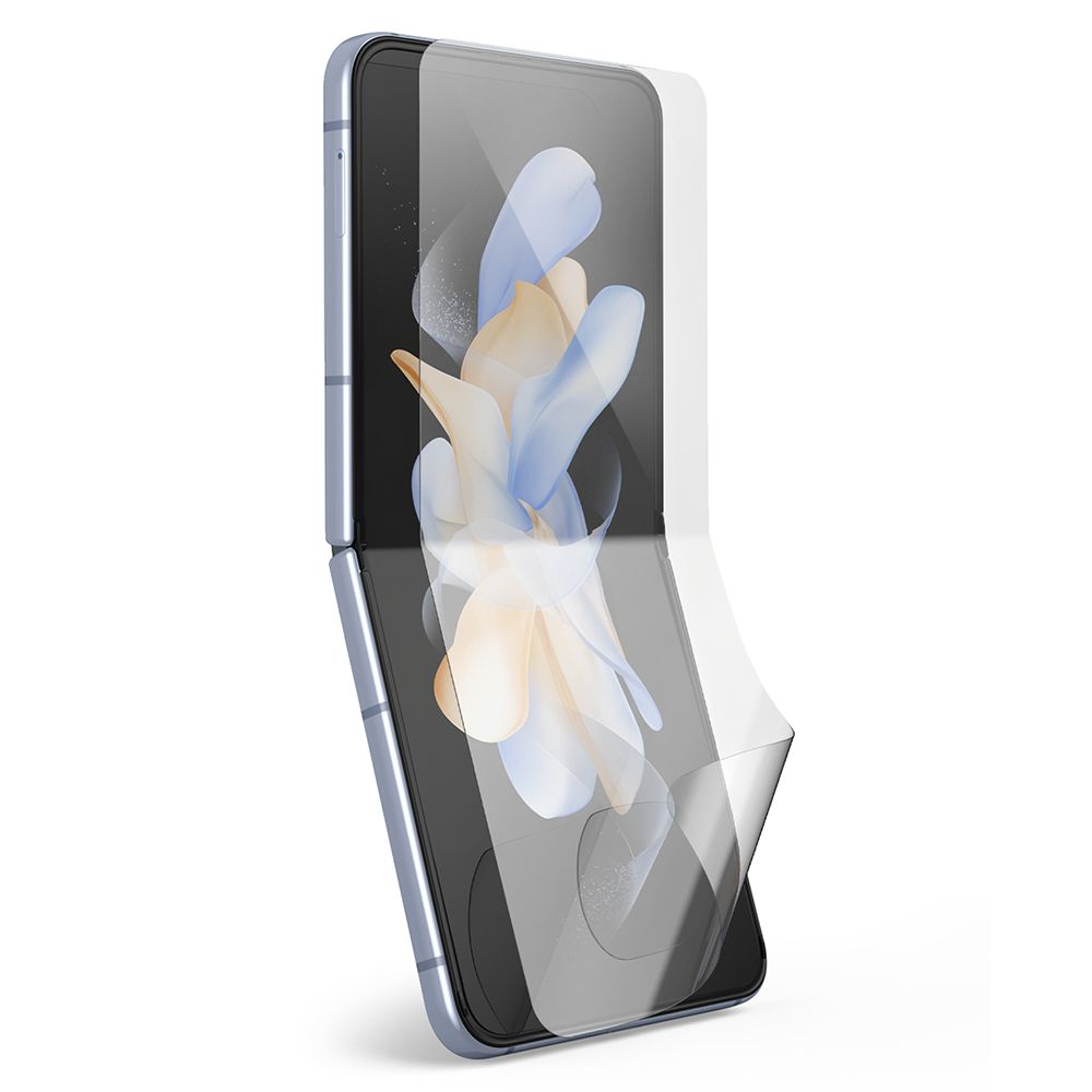 Beskyttelsesfilm til indvendig skærm Ringke Dual Easy for Samsung Galaxy Z Flip4 F721, Plastik, Sæt med 2 stykker