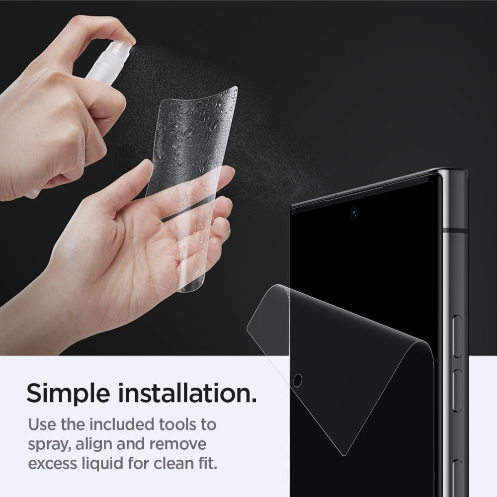 Skærmbeskyttelsesfilm Spigen Neo Flex til Samsung Galaxy S23 Ultra S918, Plastik, Sæt med 2 stykker AFL05943