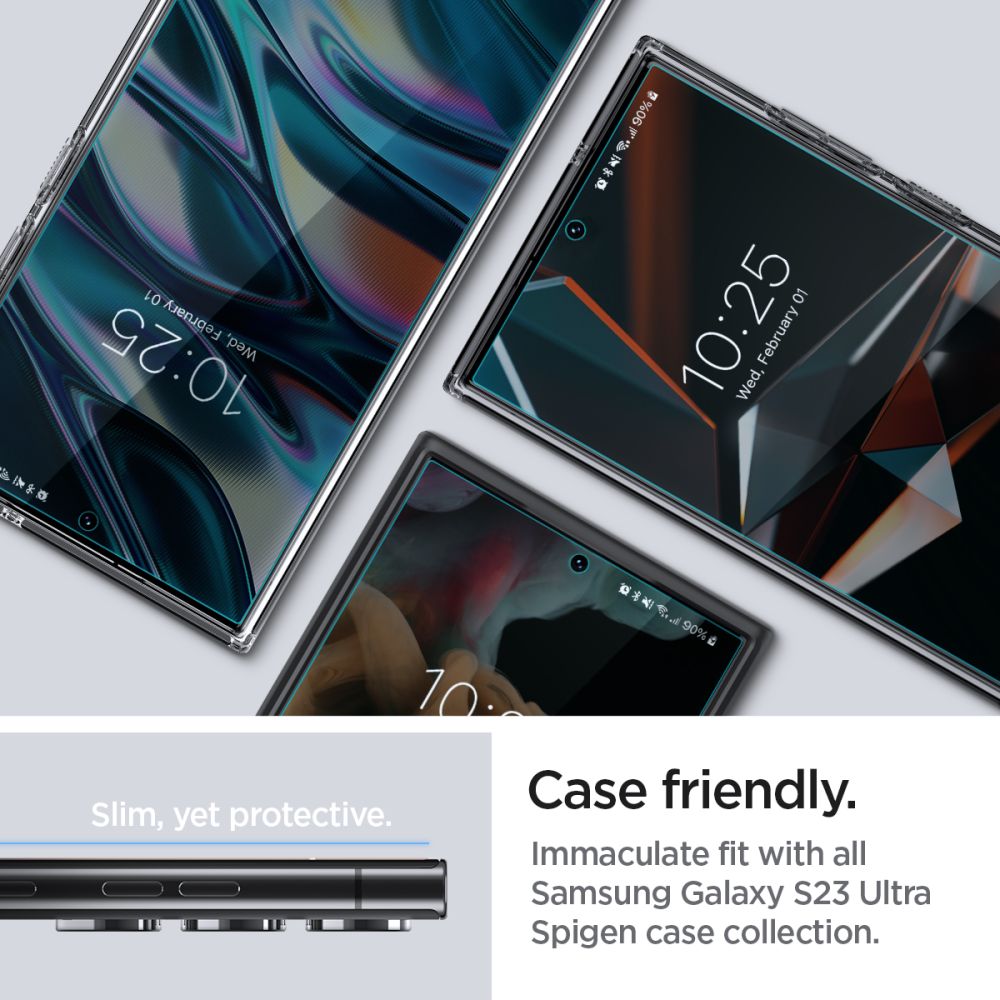 Skærmbeskyttelsesfilm Spigen Neo Flex til Samsung Galaxy S23 Ultra S918, Plastik, Sæt med 2 stykker AFL05943