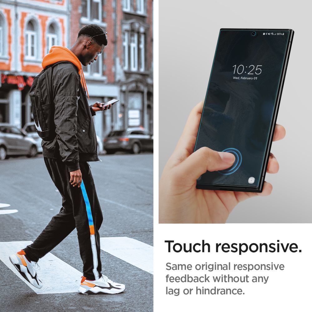 Skærmbeskyttelsesfilm Spigen Neo Flex til Samsung Galaxy S23 Ultra S918, Plastik, Sæt med 2 stykker AFL05943