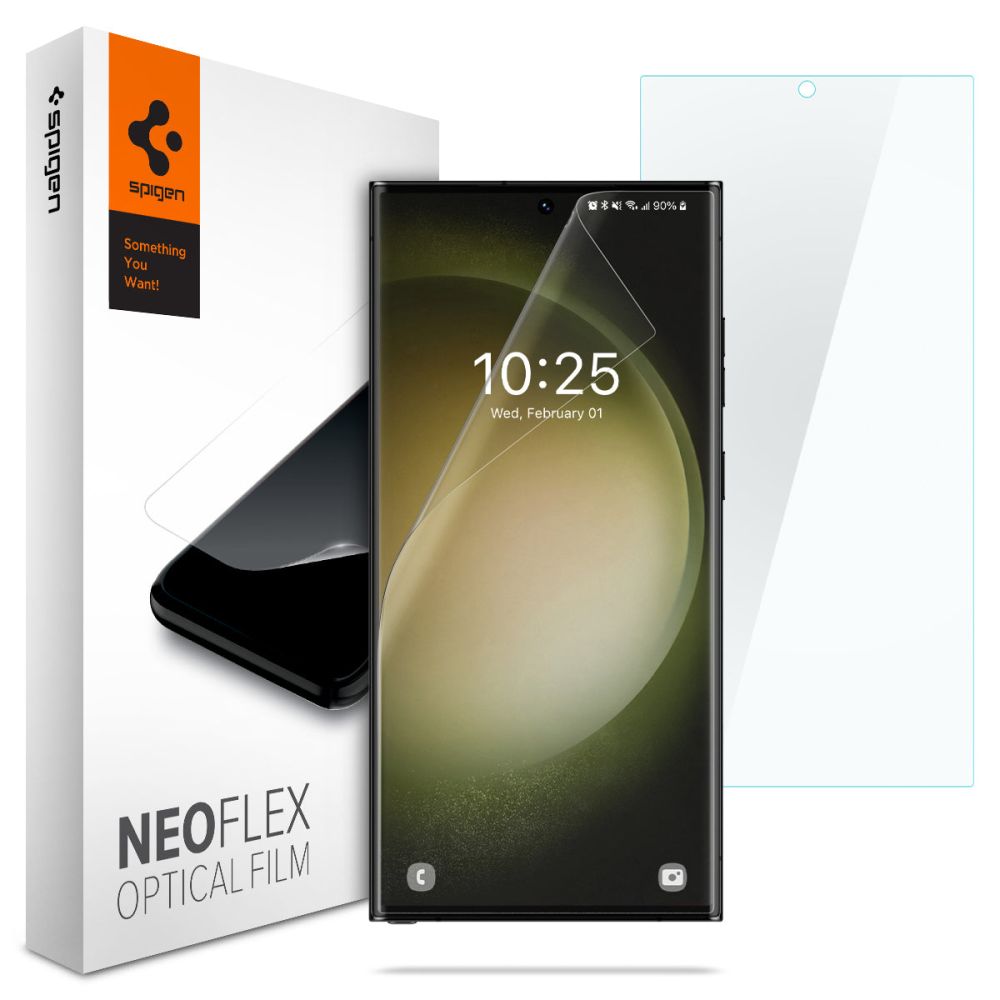 Skærmbeskyttelsesfilm Spigen Neo Flex til Samsung Galaxy S23 Ultra S918, Plastik, Sæt med 2 stykker AFL05943