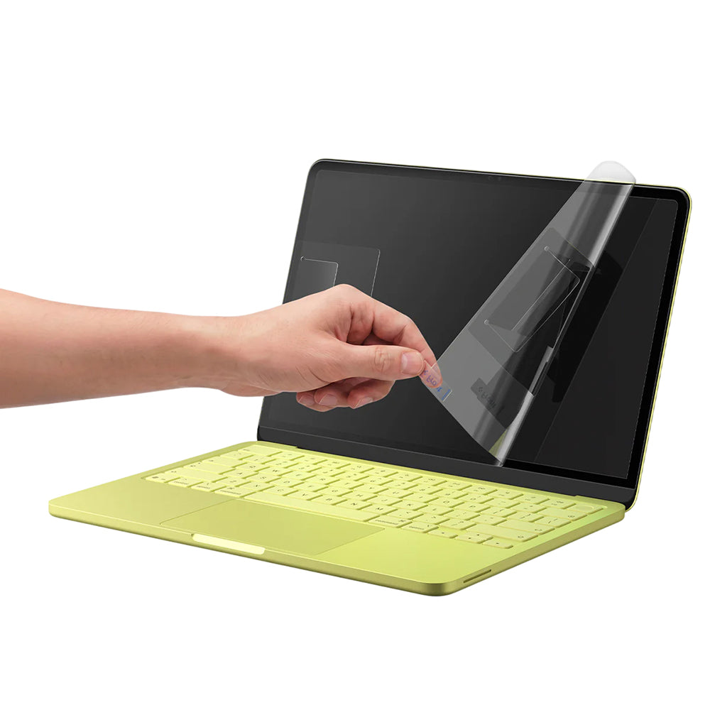 Skærmbeskyttelsesfilm Spigen GlastR Slim til Apple MacBook Neo 13 tommer, Hærdet Glas, Sort AGL11669