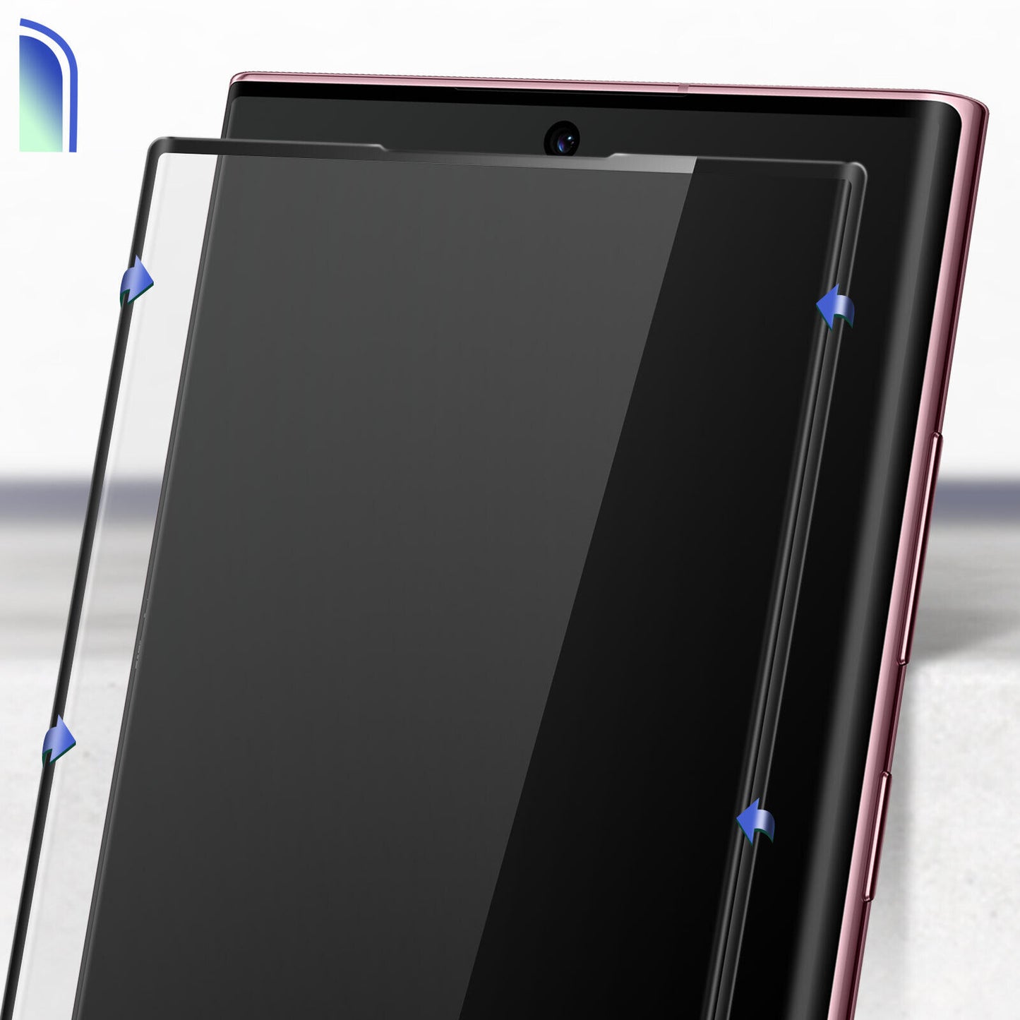 Skærmbeskyttelsesfilm X-One til Samsung Galaxy S22 Ultra 5G S908, Hærdet Glas, Fuldklæbende, 3D