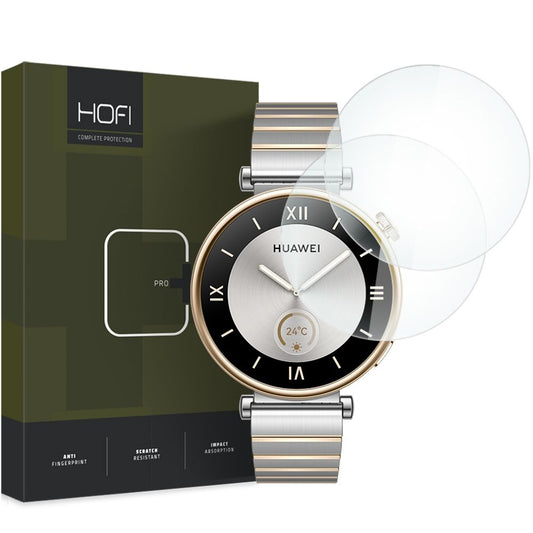 HOFI PRO+ beskyttelsesfolie til Huawei Watch GT 4 41mm, sæt med 2 dele, glasbeskyttet