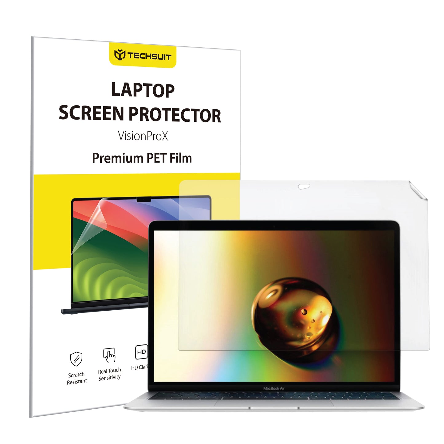 Mat skærmbeskyttelsesfolie Anti Blue Light Techsuit VisionProX til Apple MacBook Air 13inch (2020) / (2018) / (2017), Plast