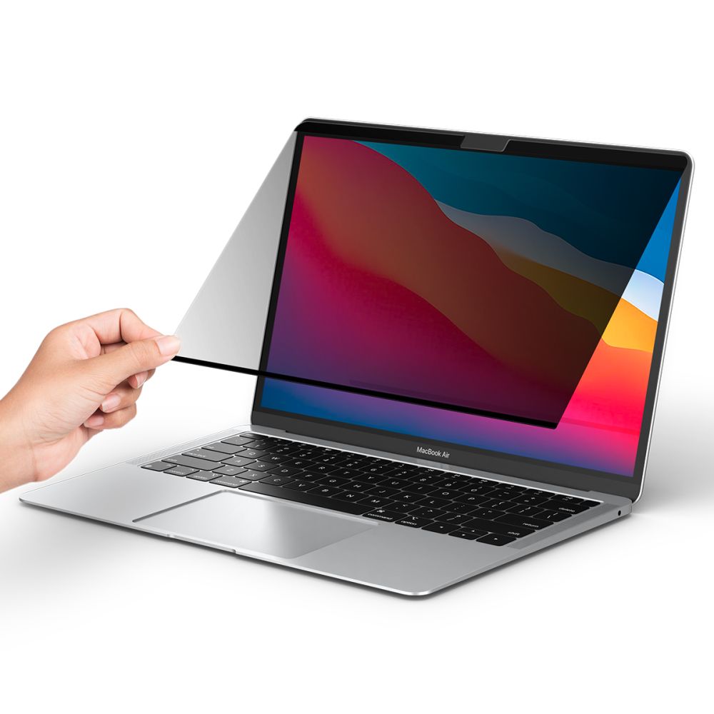 Privacy Beskyttelsesfolie Spigen Safe View Magnetic til Apple MacBook Air M3 13inch (2024) / (2022), Plastik AFL06253