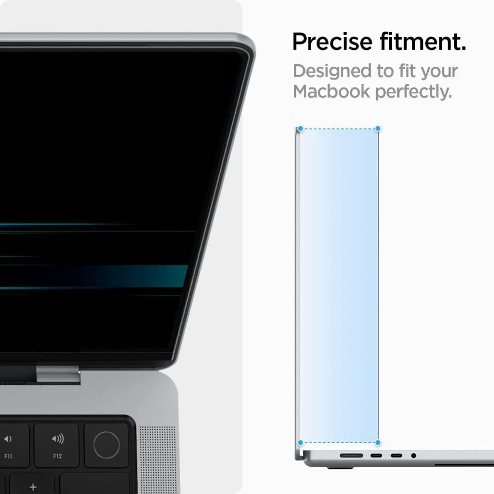 Skærmbeskyttelsesfolie Privacy Spigen Safe View Magnetic til Apple MacBook Pro 14inch (2022) / (2024) / (2023) / (2021), Plast AFL06158