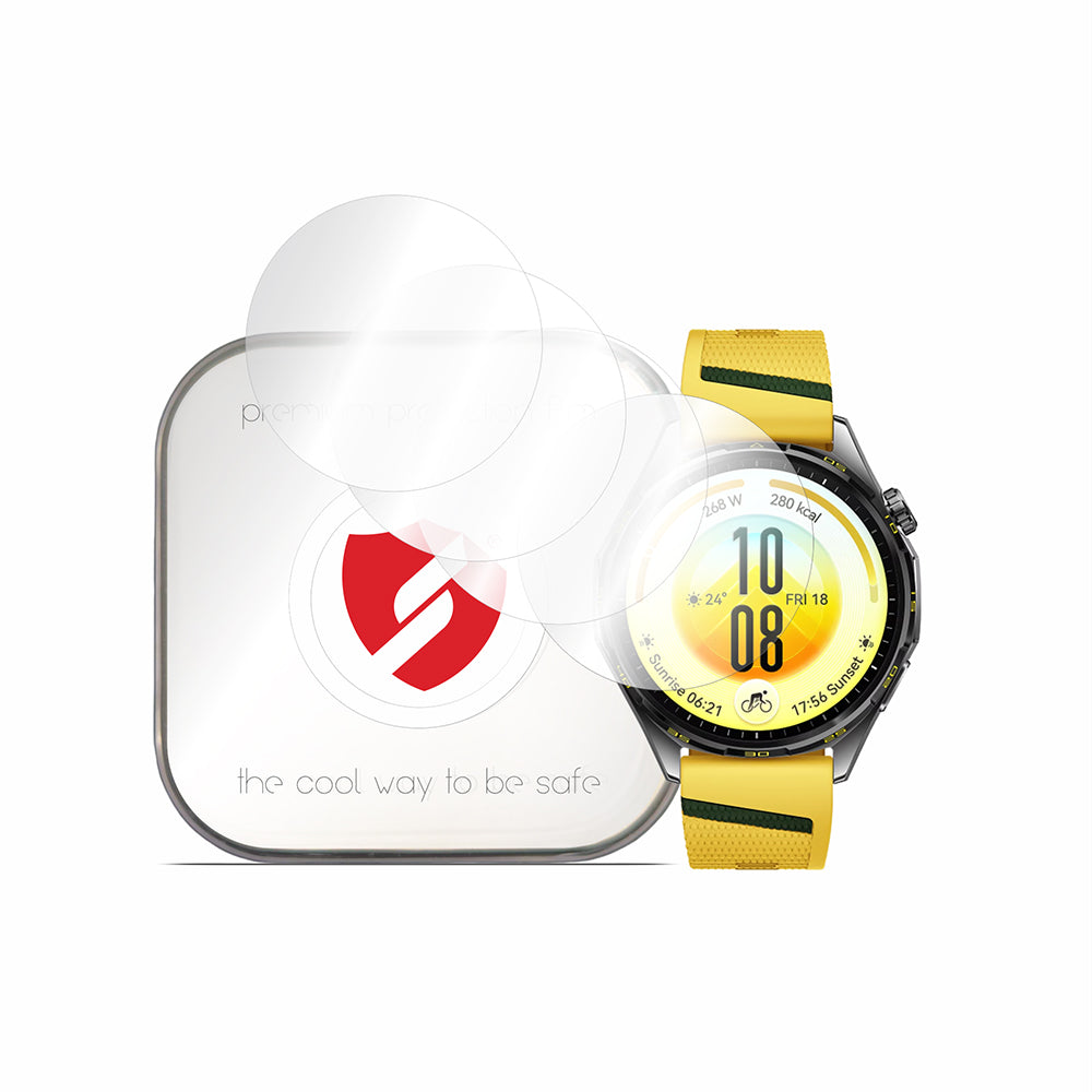 Smart Protection Premium Classic beskyttelsesfilm til Huawei Watch GT 7 46 mm, plastik, sæt med 4 stk.
