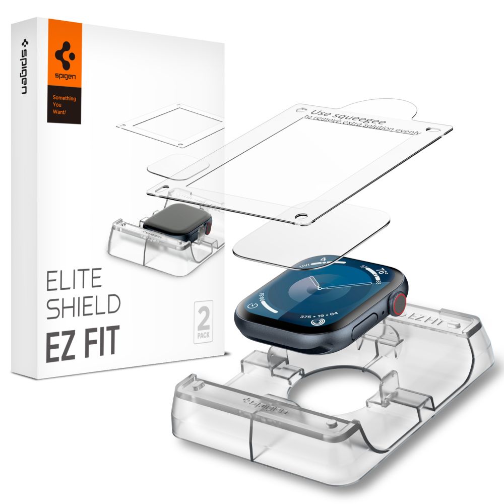 Spigen Elite Shield EZ FIT til Apple Watch 42mm Series, sæt med 2 dele, plastik AFL08580