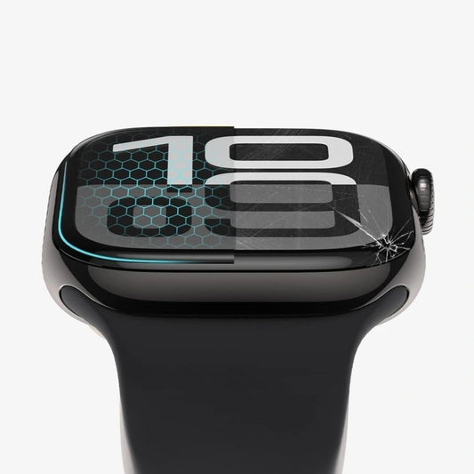 Beskyttelsesfilm Tech-Protect Flex+ til Apple Watch 46mm Series, Sæt med 2 stykker, Fleksibelt Glas, Sort