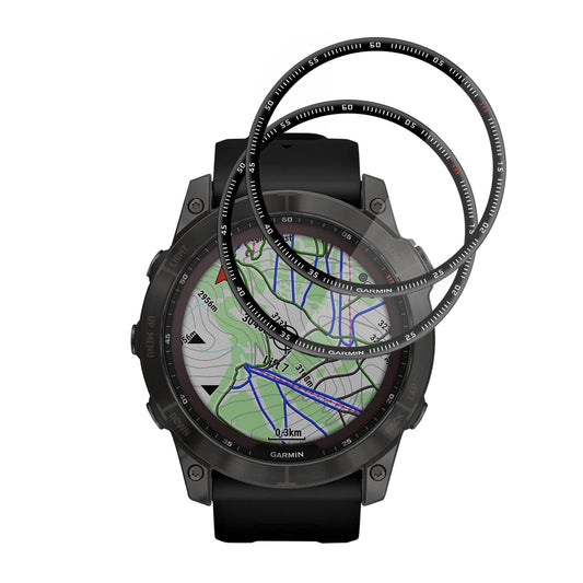 Beskyttelsesfilm Techsuit Nano Flex til Garmin Fenix 7X, Sæt med 2 stykker, Plastik, Sort
