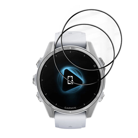 Beskyttelsesfilm Techsuit Nano Flex til Garmin Fenix 8 43mm, Sæt med 2 stykker, Plastik, Sort