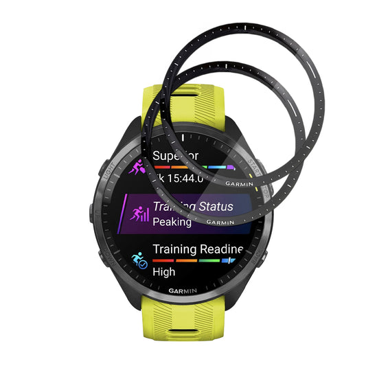 Beskyttelsesfilm Techsuit Nano Flex til Garmin Forerunner 965, Sæt med 2 stykker, Plastik, Sort