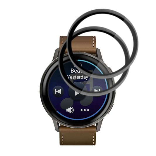 Beskyttelsesfilm Techsuit Nano Flex til Garmin Venu 4 45mm, Sæt med 2 stykker, Plastik, Sort