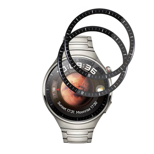 Beskyttelsesfilm Techsuit Nano Flex til Huawei Watch 4 Pro, Sæt med 2 stykker, Plastik, Sort