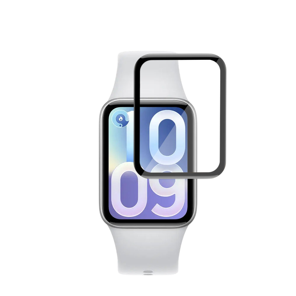 Techsuit Nano Flex Beskyttelsesfilm til Xiaomi Smart Band 10 Pro, Sæt med 2 stk., Plastik, Sort