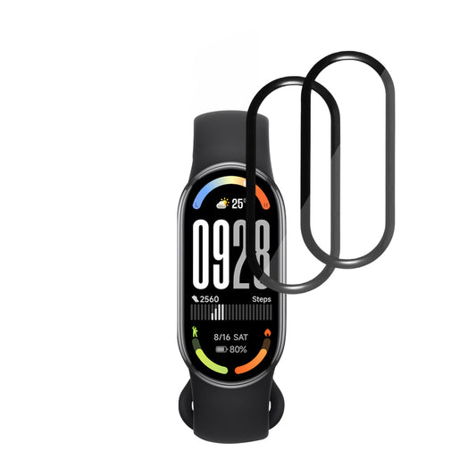 Beskyttelsesfilm Techsuit Nano Flex til Xiaomi Smart Band 10, Sæt med 2 stykker, Plastik, Sort