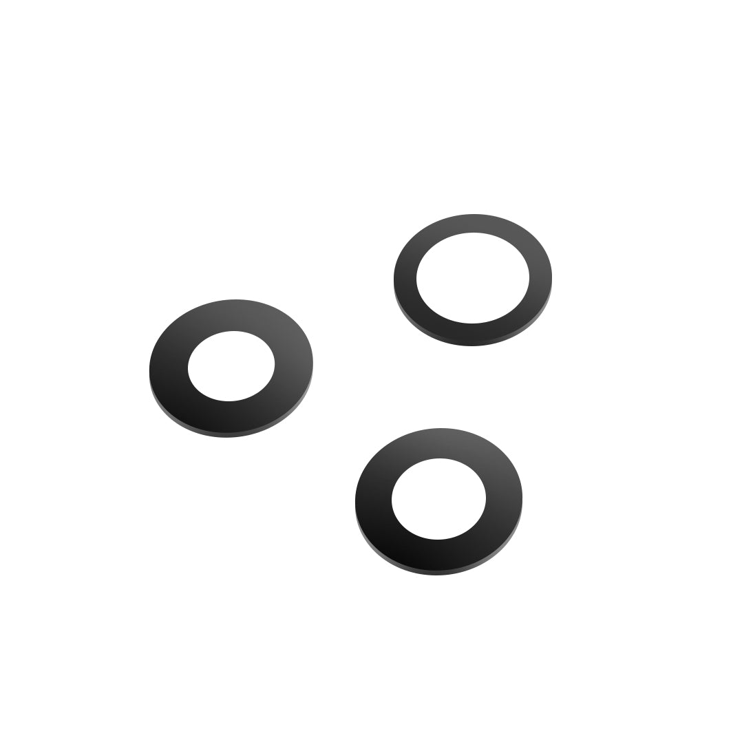 Bagkameraglas Apple iPhone 12 Pro Max, Wide + UltraWide + Telephoto, Sort