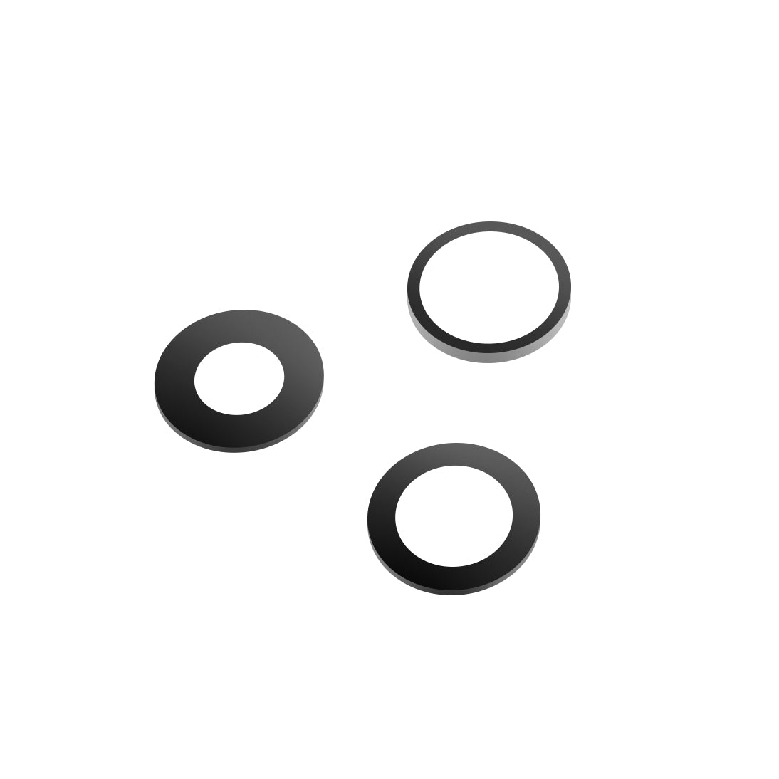 Bagkamera Glas Apple iPhone 13 Pro Max / 13 Pro, Wide + UltraWide + Telephoto, Sort