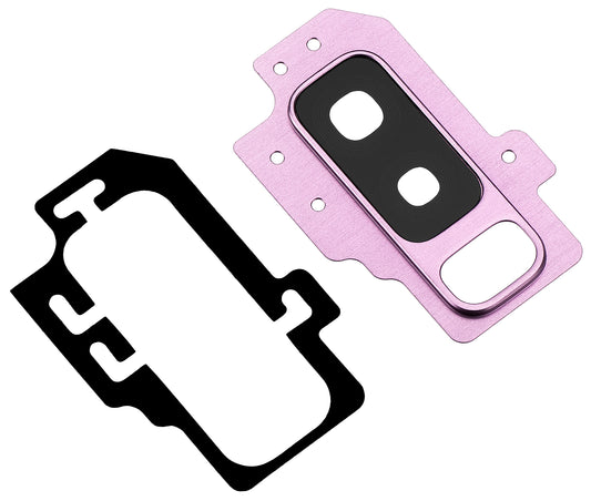 Kameraglasbagside Samsung Galaxy S9+ G965, med ramme, lilla
