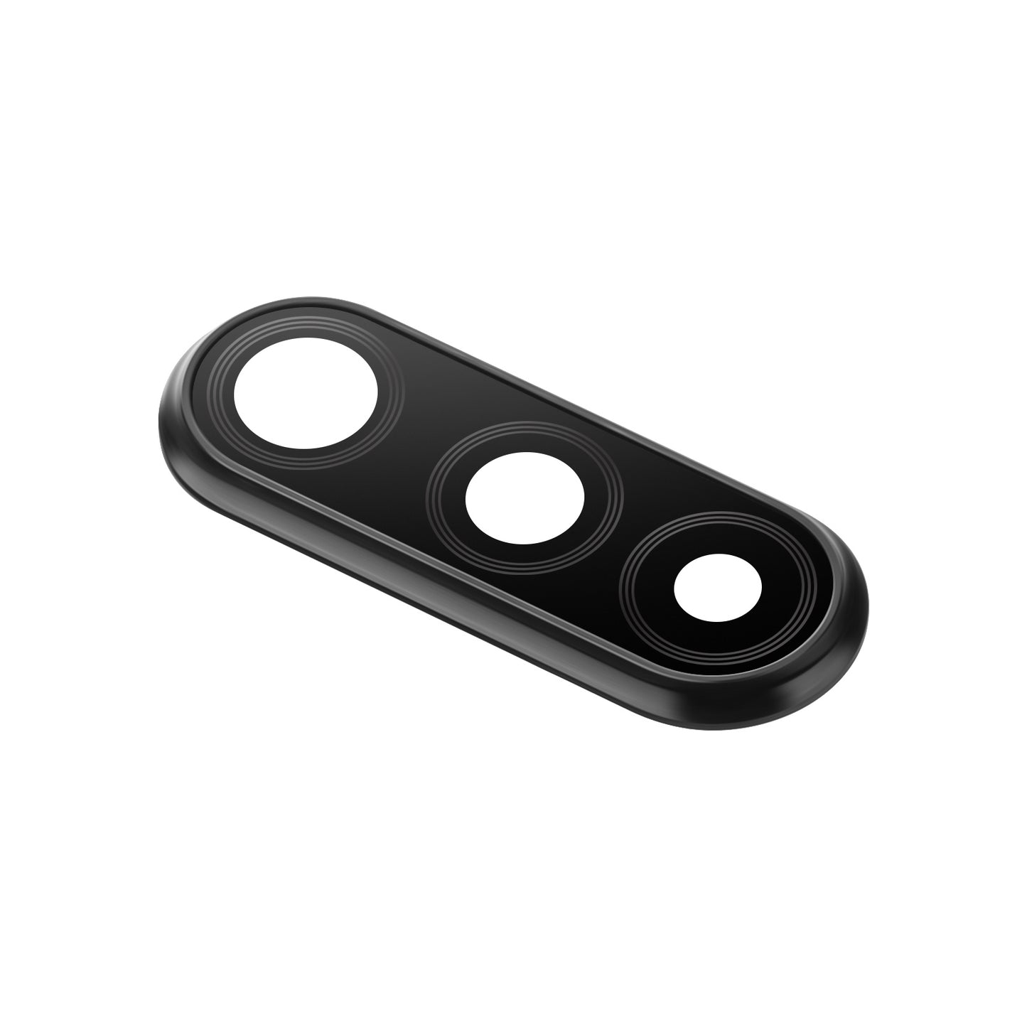 Bageste kameraglas Huawei P30 lite, med ramme, sort