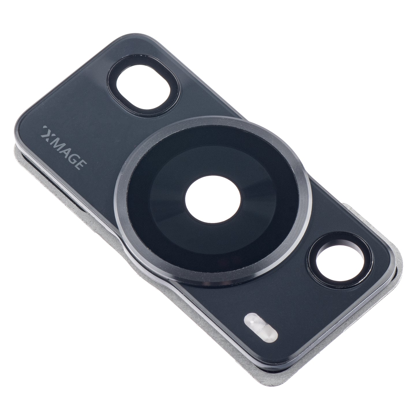 Huawei P60 Pro bagkamera glas, Wide + UltraWide + Telephoto + Blitz, med ramme, Sort