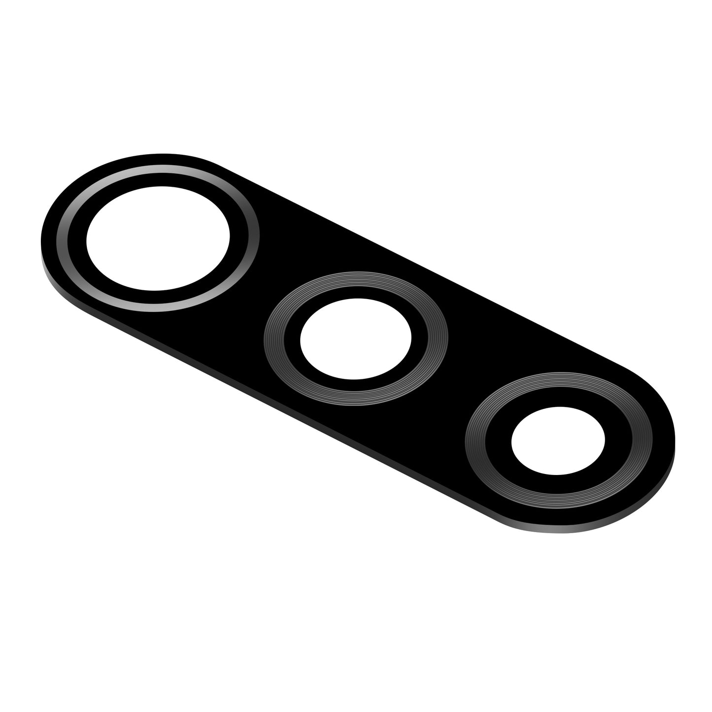 Bageste kameraglas Xiaomi Redmi 9, Sort