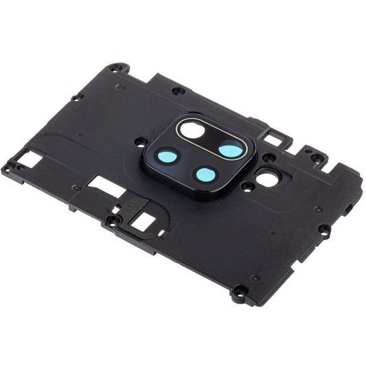 Bageste kameraglas Xiaomi Redmi Note 9, med ramme, sort