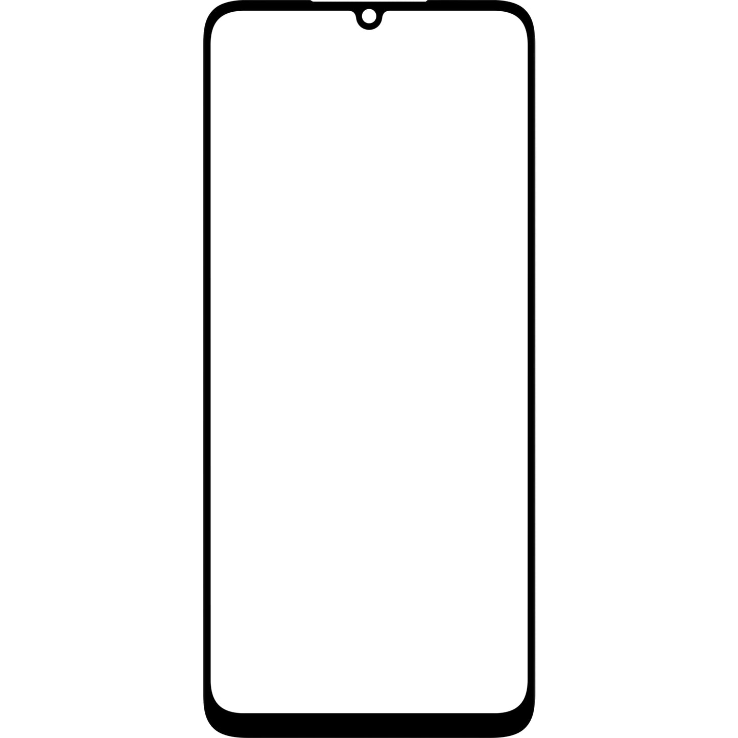 Skærmglas + OCA Forward Shield til Samsung Galaxy A05 A055, Sort