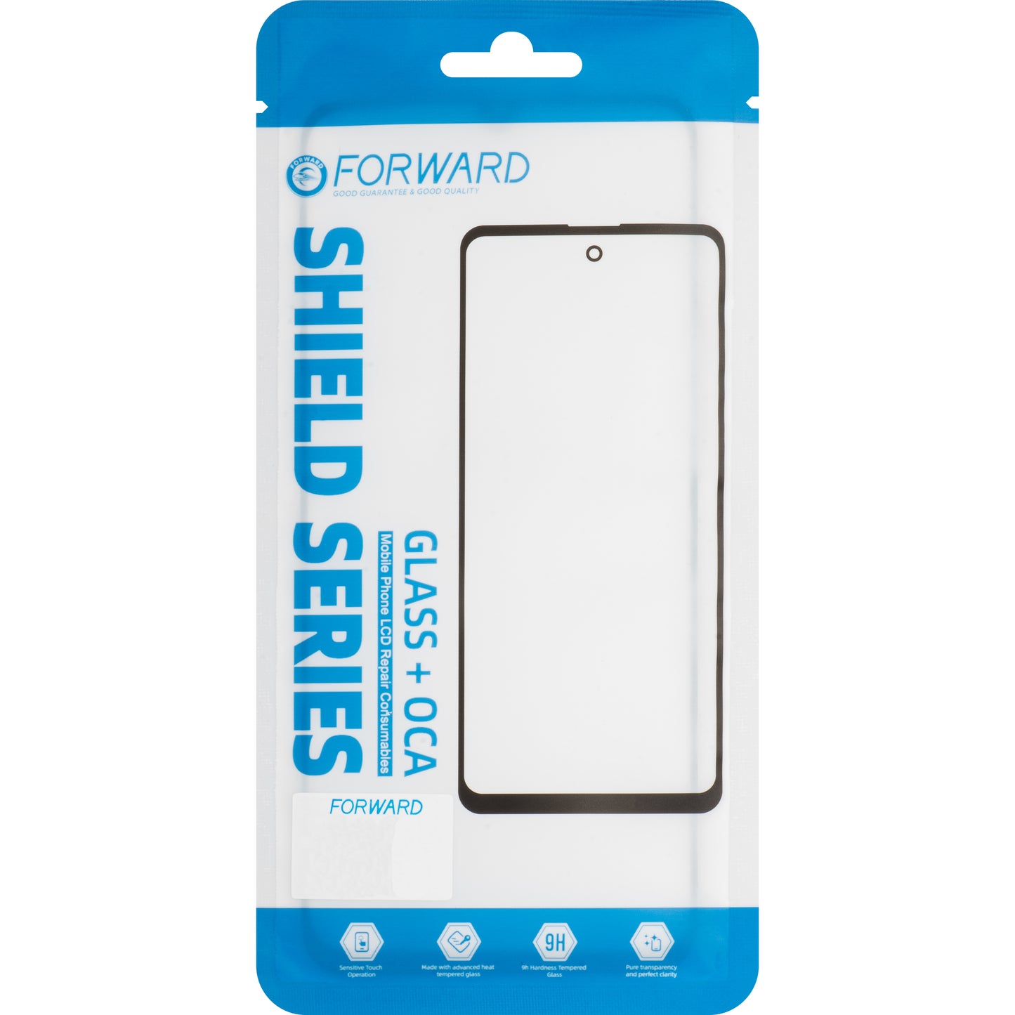 Skærmglas + OCA Forward Shield til Samsung Galaxy S23+ S916, Sort