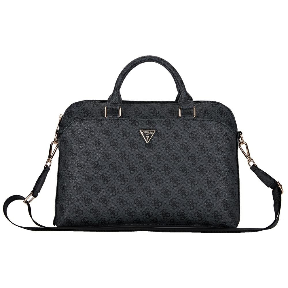 Guess 4G Triangle Logo taske til 15 tommer laptop, sort