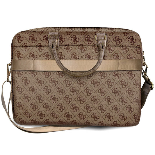 Guess 4G Metal Logo taske til Laptop 15inch - 16inch, Brun
