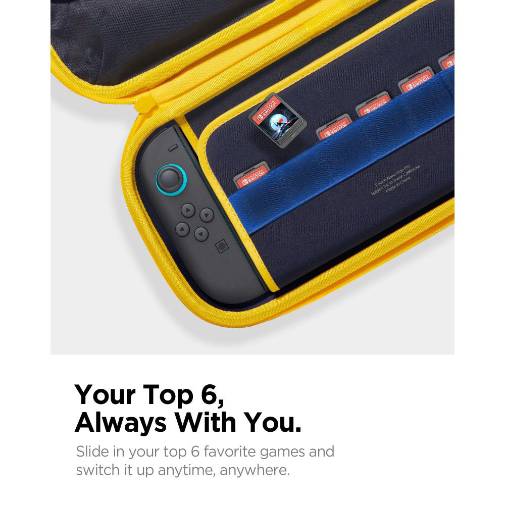 Spigen Nano Pop Pro beskyttelsestaske til Nintendo Switch 2, Marineblå AGP09565