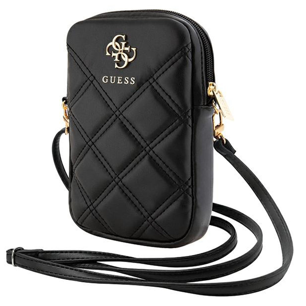 Universal Taske til Telefon, Guess, Quilted 4G, Sort