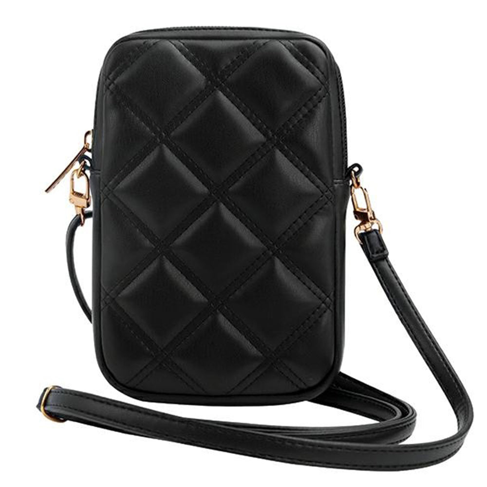 Universal Taske til Telefon, Guess, Quilted 4G, Sort