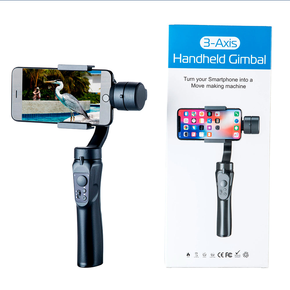 Gimbal Stabilisator Techsuit H4, Sort
