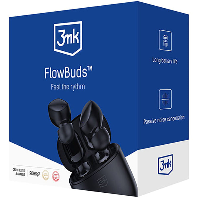 Handsfree Bluetooth 3MK FlowBuds, TWS, Sort