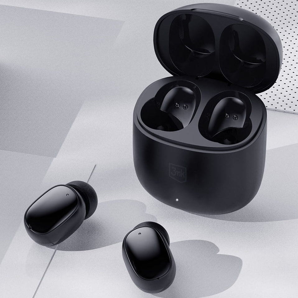 Handsfree Bluetooth 3MK FlowBuds, TWS, Sort