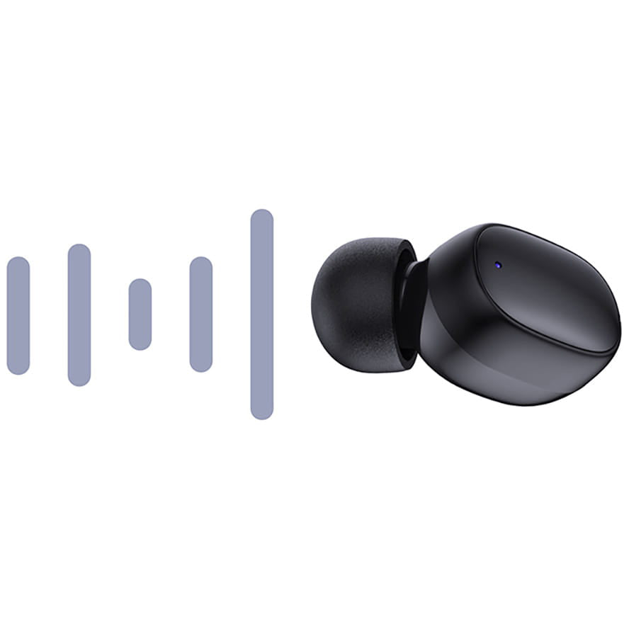 Handsfree Bluetooth 3MK FlowBuds, TWS, Sort