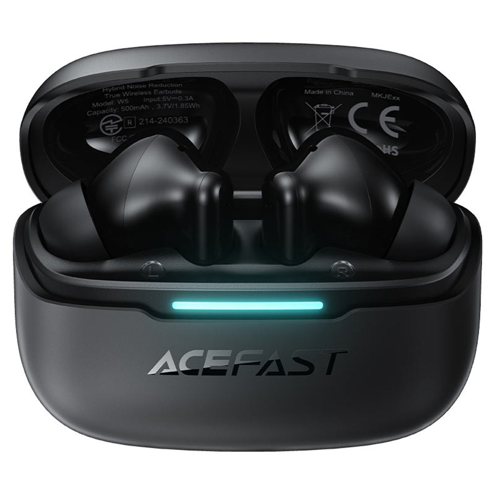 Handsfree Bluetooth Acefast W5, TWS, ANC, Sort