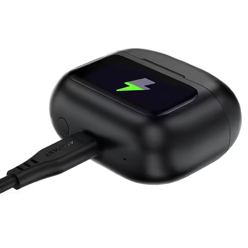 Handsfree Bluetooth Acefast W6, TWS, ANC, Sort