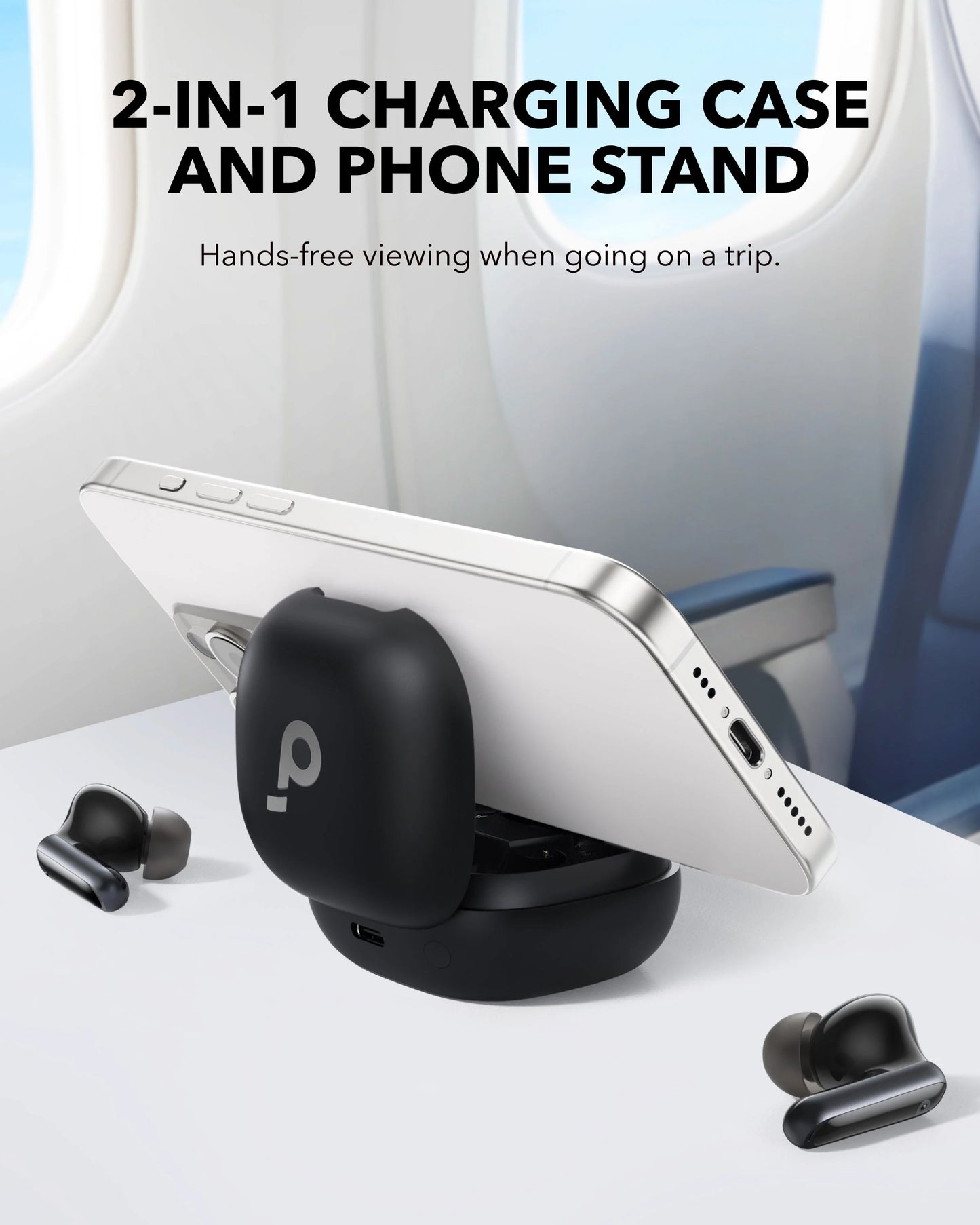 Handsfree Bluetooth Anker SoundCore P40i, TWS, ANC, Sort A3955G11