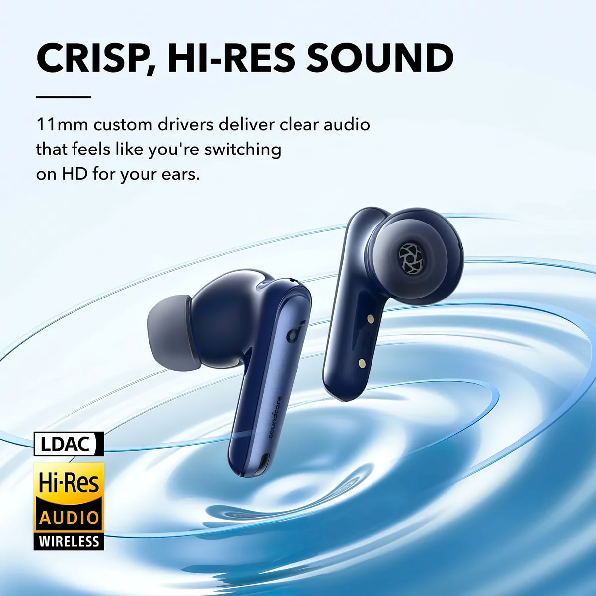 Bluetooth håndfri Anker SoundCore Liberty 4 NC, TWS, ANC, MultiPoint, Blå A3947G31