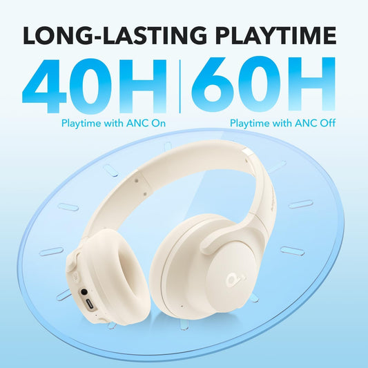 Handsfree Bluetooth Anker SoundCore Life Q20i, MultiPoint, A2DP, ANC, Hvid A3004G21