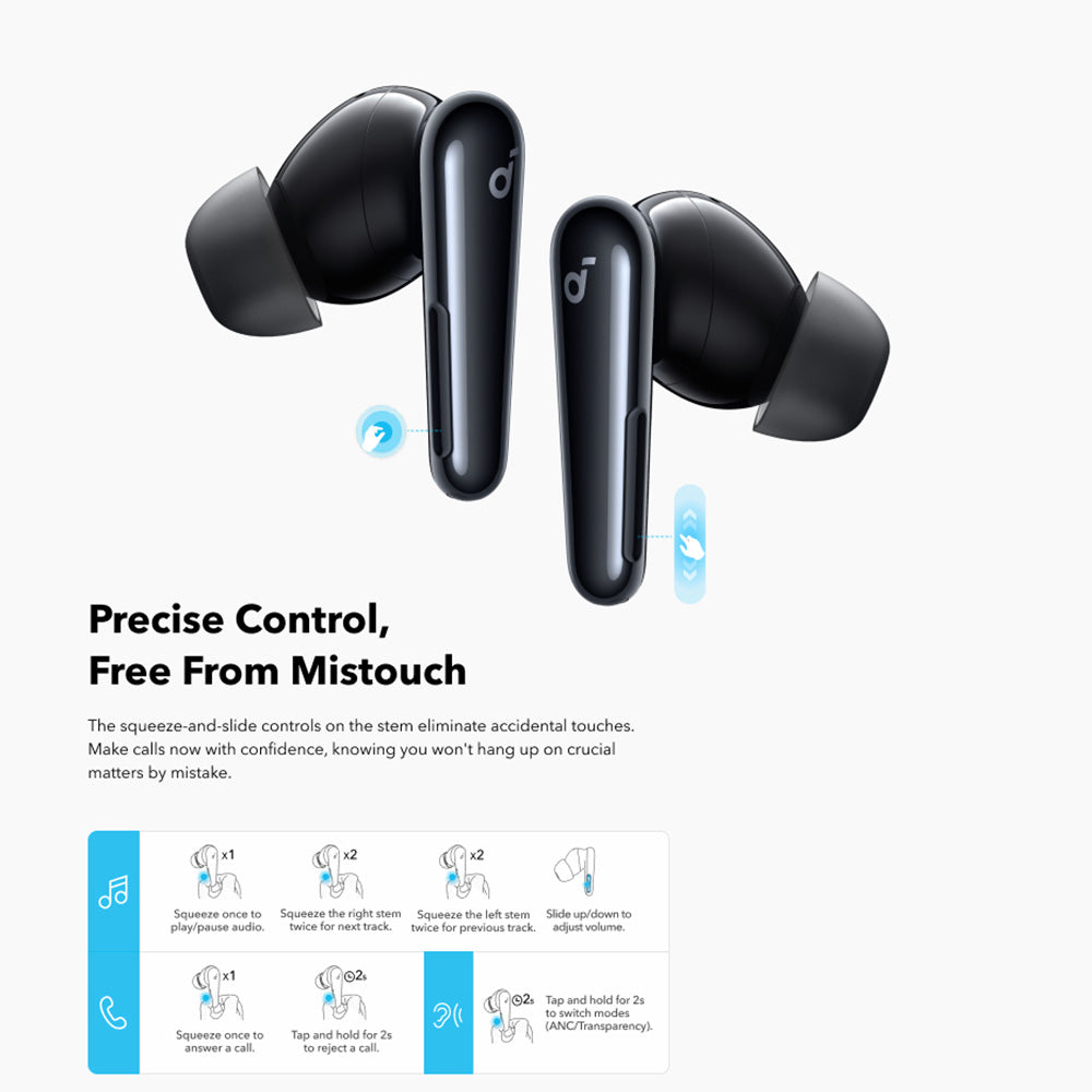 Anker SoundCore Liberty 4 Pro NC Bluetooth Handsfree, TWS, ANC, Black A3954GF1