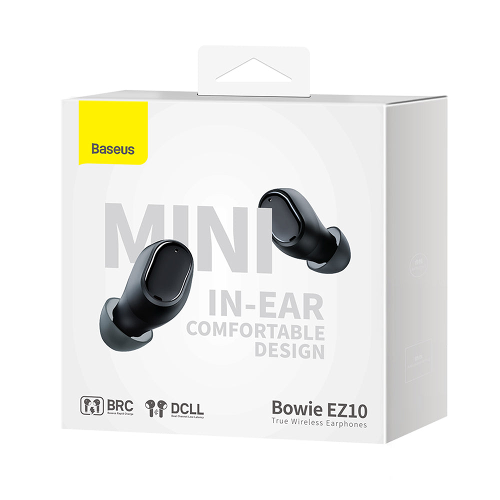 Håndfri Bluetooth Baseus Bowie EZ10, TWS, Sort A00054300116-Z1