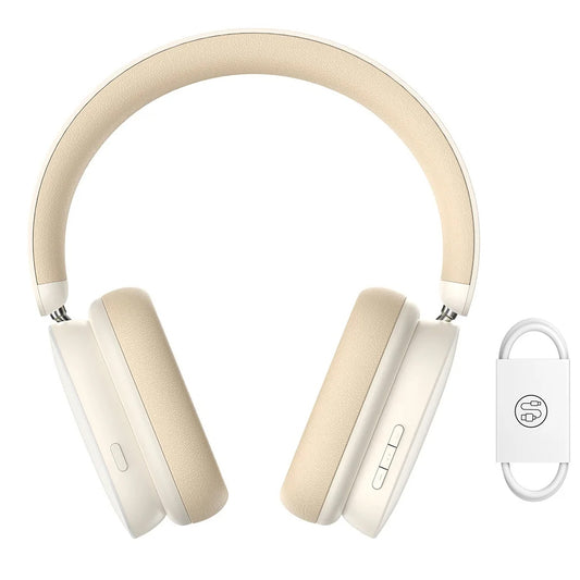 Handsfree Bluetooth Baseus Bowie H1, A2DP, ANC, Creme NGTW230202
