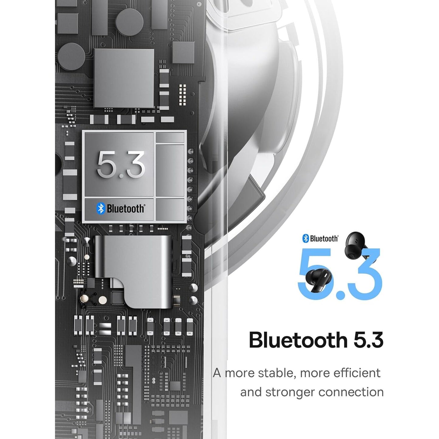 Handsfree Bluetooth Baseus Bowie E20, TWS, Sort A00069700113-00